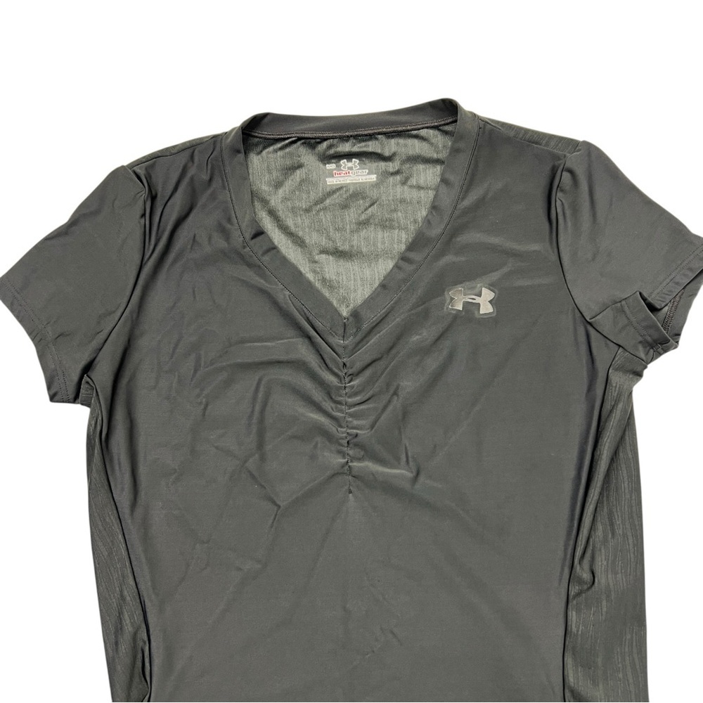 Under Armour Heat Gear Women's Black Short Sleeve Tee - Picture 3 of 6